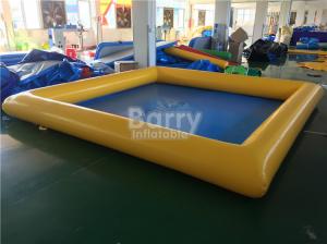 Quality Big Air - Tight Portable Water Pool For Kids / Adults Yellow Color wholesale
