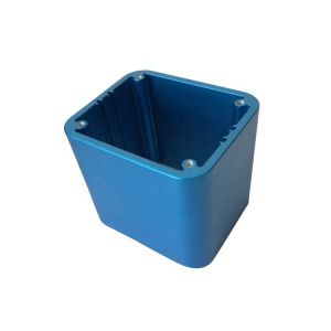 Quality Steel Blue Anodized Extruded Aluminium Case , Aluminum Enclosure Case Durable wholesale