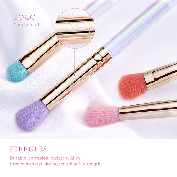 7pcs Fantasy Jessup Makeup Brush Set With PU Travel Bag