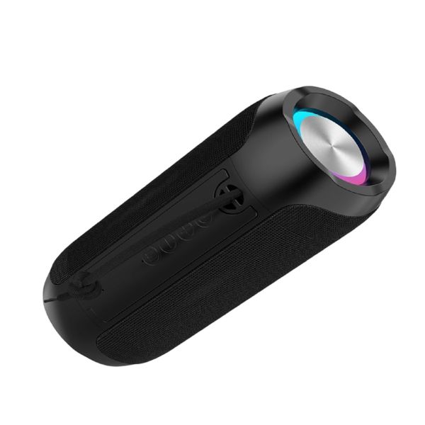 Quad-color Black Gray Red Blue Speaker With ABS+silicone Dual 45MM 5W Drivers IPX4 Waterproof 1200mAh Battery RGB Light