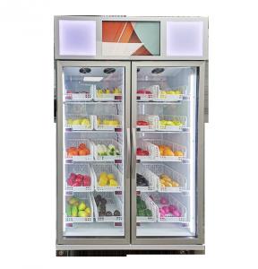 Quality smart fridge vending machine with smart system sale vegetable fruit frozen food in the supermarket wholesale