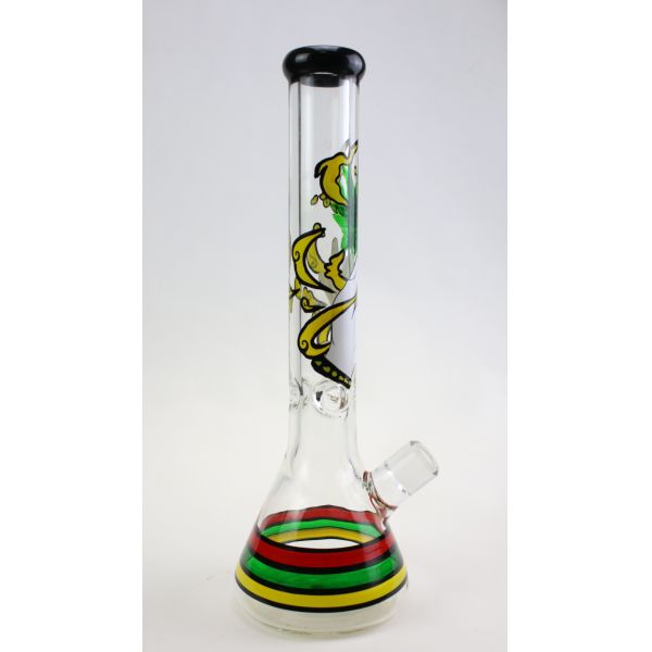 16 Inch Height 9mm Glass Water Pipes bubbler oil rig bong For Adult