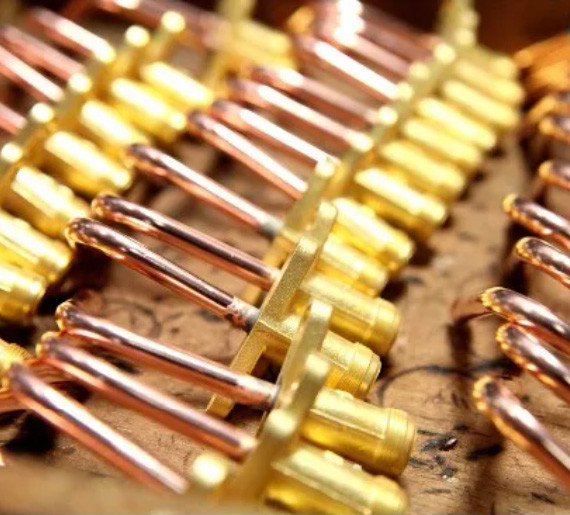 Casting AC Service Valve Copper Brass, Welding Split Ac Valve 60mm