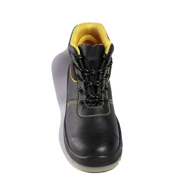 Shengjie Work Industrial Construction Genuine Steel Toe Leather Construction Labor Steel Toe Safety Shoes