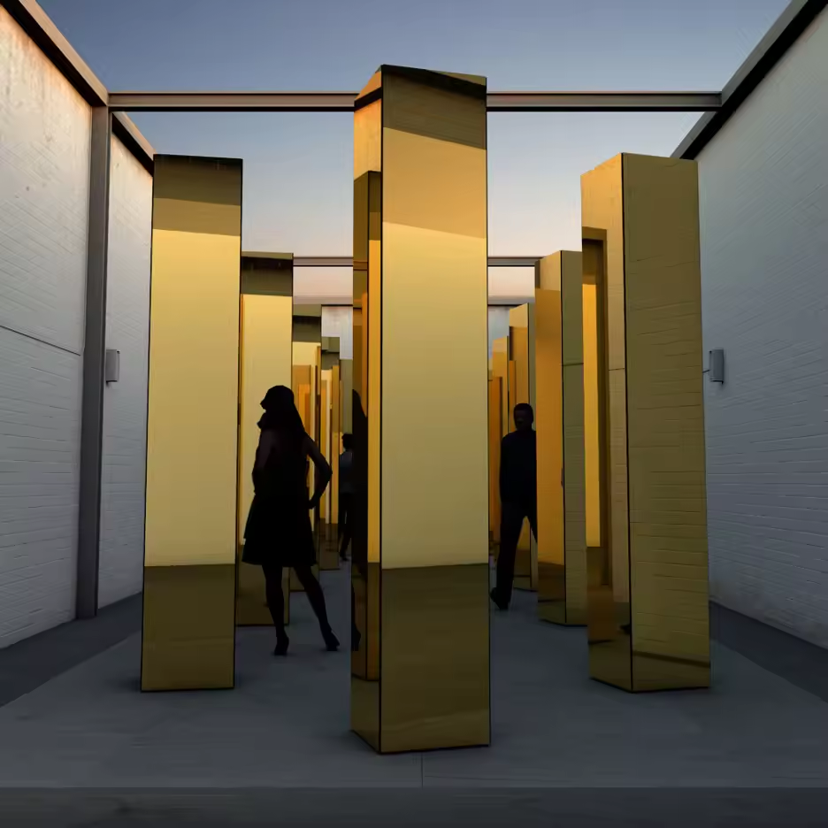 B1 Fireproof Exterior Acp Mirror Sheet ACP Panel Wall 2440mmAluminum Composite Facade