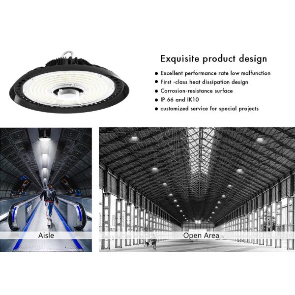 Smart 200 Watt Ufo High Bay Led Light 5 Years Warranty UL Certificate
