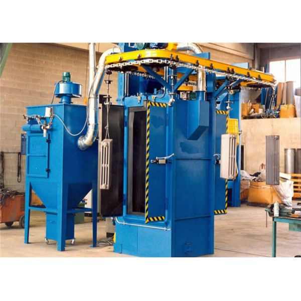 Steel Plate 2.2kw Hanger Type Shot Blasting Machine Automatic Transporting