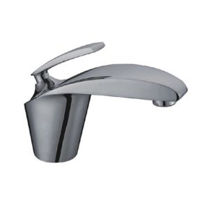 China Deck Mounted Basin Mixer Faucet , Waterfall Bathroom Basin Taps on sale