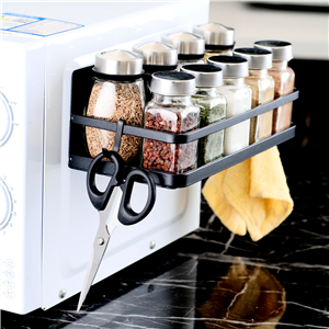 Classification Non-folding Rack Kitchen Storage Iron Wall Mount Spice Rack Organizer
