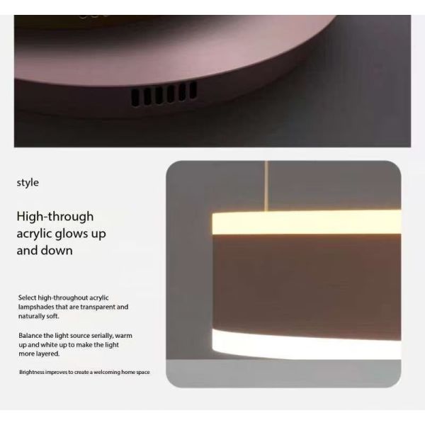 Hotel Villa Stairs High Ceiling Hanging Black Coffee Gold Round Circle Ring Led Chandelier Pendant Light