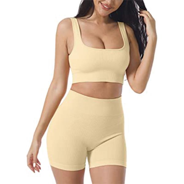 Wholesale Fashionable Design Sport Suits Yoga Sports Bra Shorts with Custom Logo