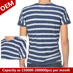 Quality 2015 brand show latest striped designs mens tshirt wholesale