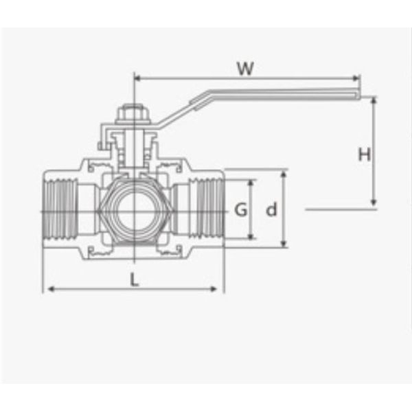 Normal Temperature Three Way Stainless Steel Female Thread Ball Valve at Competitive