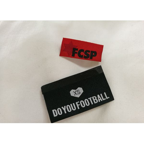 Fabric Printed Woven Clothing Labels For Children'S Custom Brand Logo
