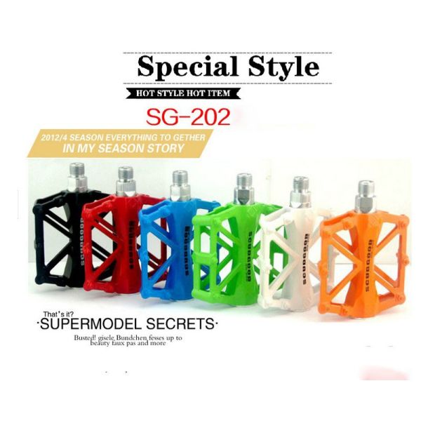Colorful Electric Bike Parts Aluminum Mountain Bike Pedals