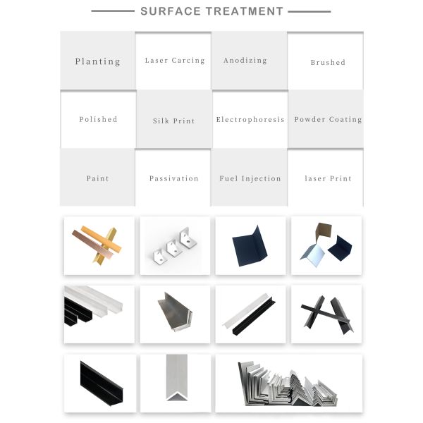 Angled Corner Aluminium Profile Channel L Shape Customized