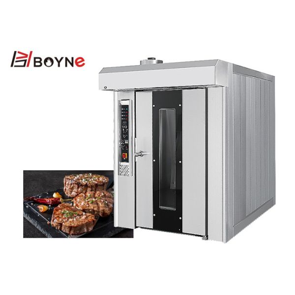 2060kg 32 Tray Hot Air Rotary Gas Bakery Oven Stainless Steel 400x600mm