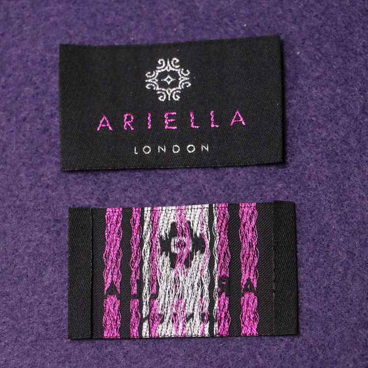Factory Woven Professional Clothing Labels Handmade Cloth Labels End Folded Neck Tags