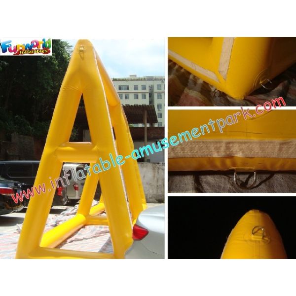 Uv-Treated PVC Vinyl Inflatable Water Toys For Advertising , Floating Inflatable Billboard