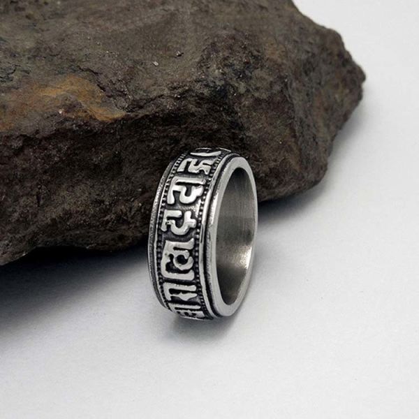Fashion Men's Vintage Old Band Ring 316l Titanium Stainless Steel (SA343)
