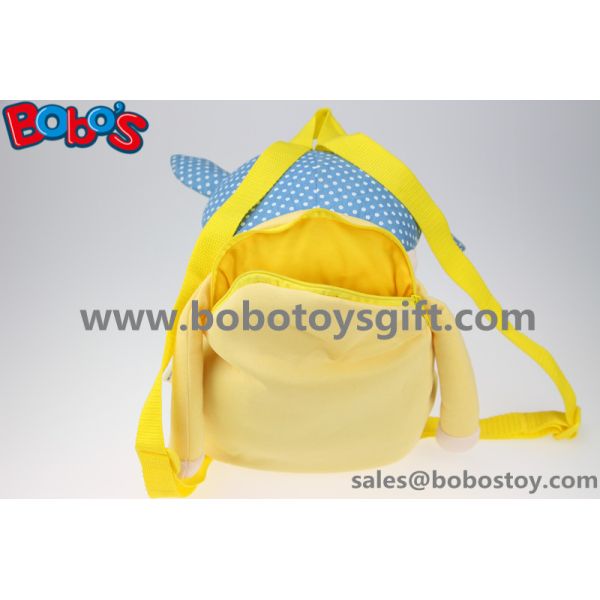19.6"Long Ears Yellow Rabbit Plush Backpack for Children in Kindergarten Pupils