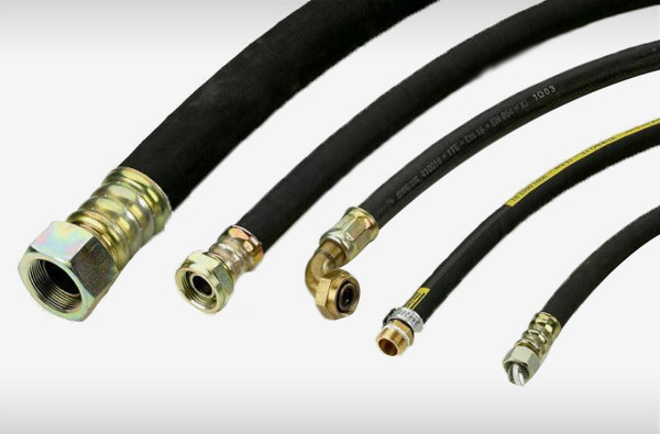 Water Delivery Rubber High Pressure Hydraulic Hose Temperature Resistance Custom 1-100MPa
