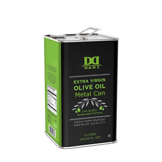 DADI Food Grade Olive Oil Small Tin With CMYK or Offset Printing Food Oil Can