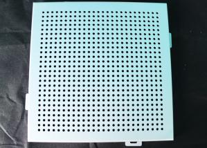 Quality Acoustic Ceiling Tiles / Oblong Hole Perforated Stamped Metal Ceiling Panels wholesale