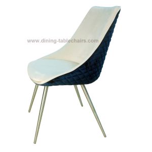 Velvet Upholstered Stainless Dining Chair Livingroom Chair Leisure Chair