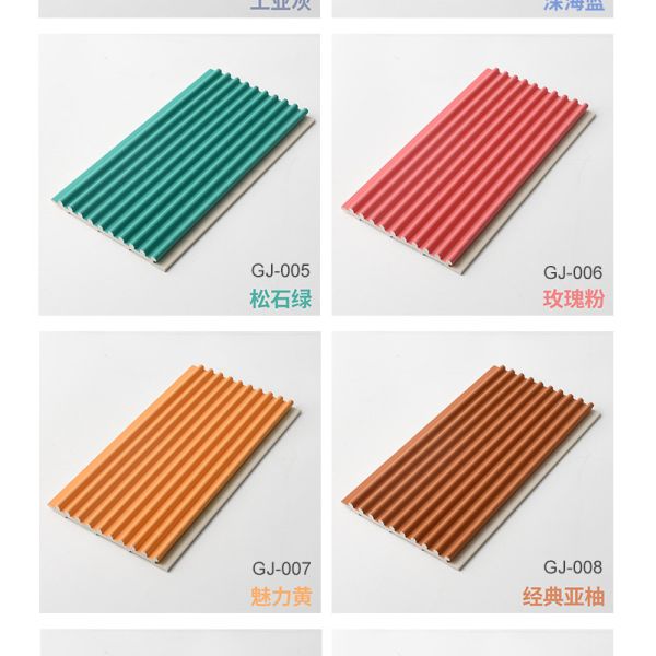 Factory Customized Fireproof PVC Co-Extruded Small Round Board Wall Panels