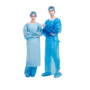 FDA Disposable CPE Gown , 510K CPE plastic gown