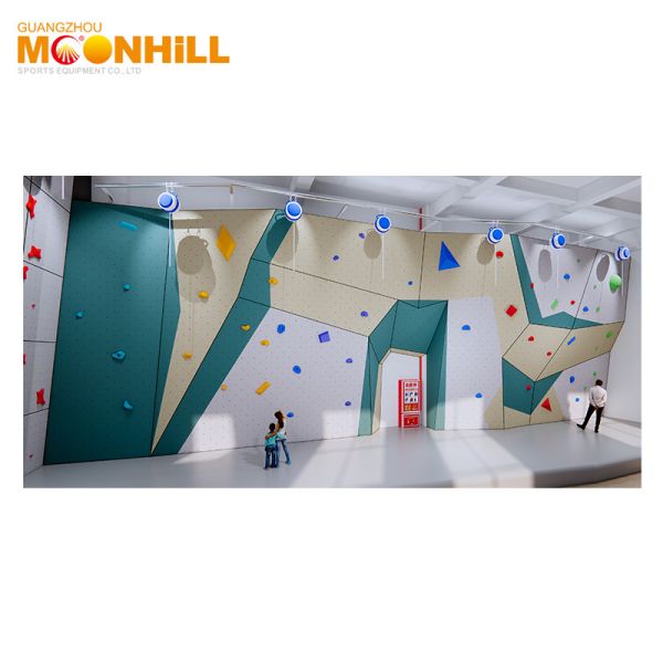 Gym Playground Professional Indoor Rock Climbing Multicoloured Custom For Adults