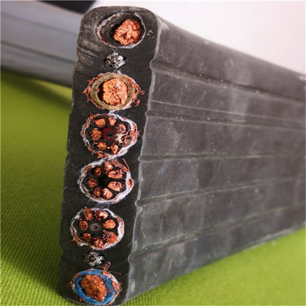 Flat crane cables, lifter cable, Flat lifter cable, Echu cable factory, Flat Traveling Cable for Lifter