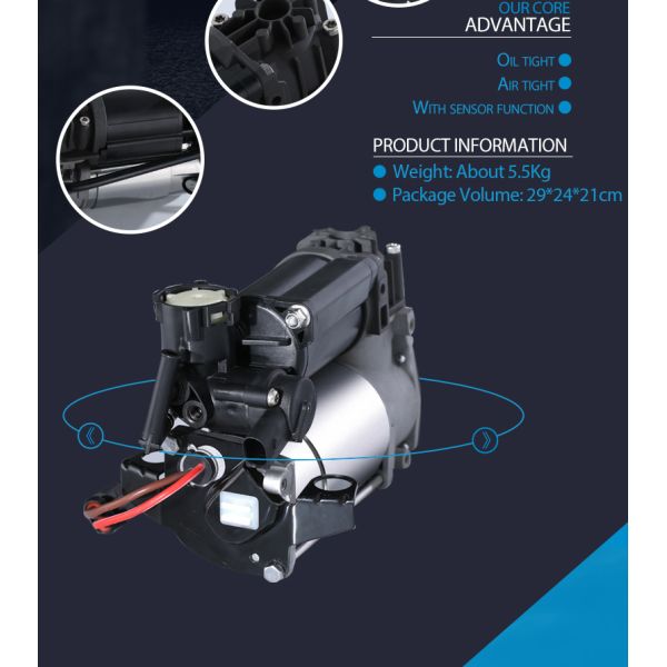 Plastics Mercedes Air Pump A2203200104 A2203200304 Air Ride Suspension Compressor