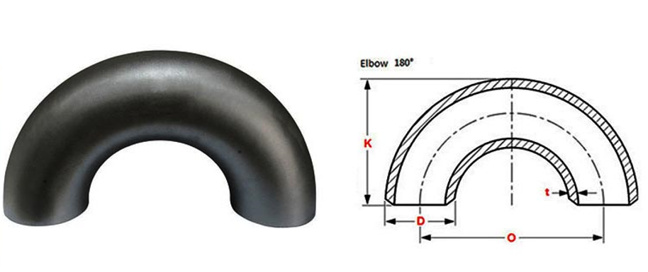 ASTM A234 WPB Carbon Steel Buttweld Pipe Fittings Elbow , Codos