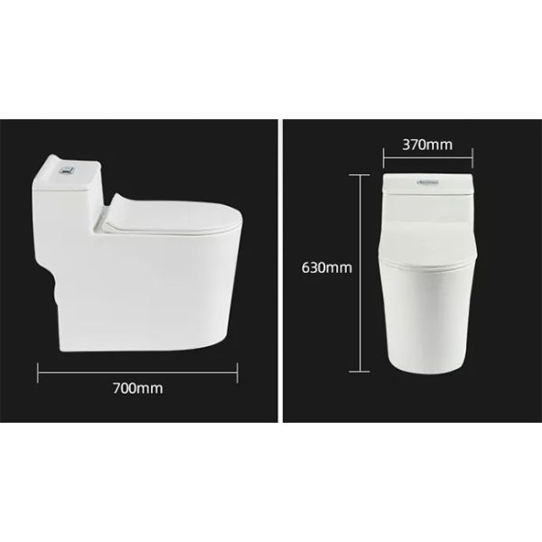 700x630x370mm Electronic Bidet Toilet Bowl Auto Cleaner Seat Smooth glazed surface