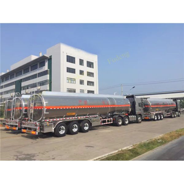Customized 45000 L Fuel tanker Aluminum fuel tanker semi trailer with 3 axle