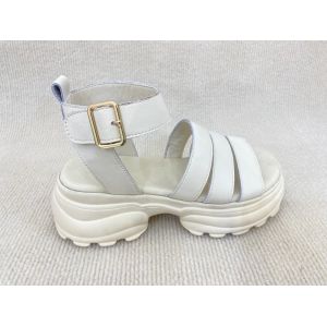 Buy cheap Breathable Microfiber Summer Sandals PU White Sandals For Women from wholesalers