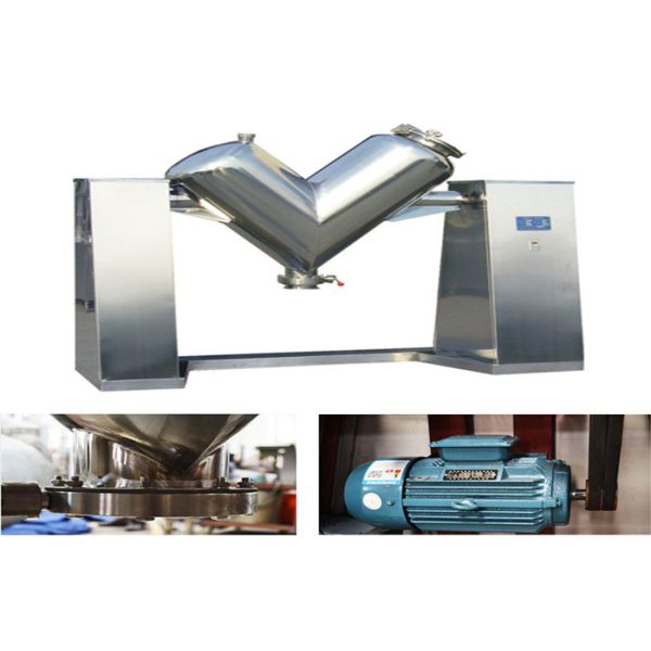 GMP Standard 50L-5000L V Shape Powder Mixer Chemical Blender Machine