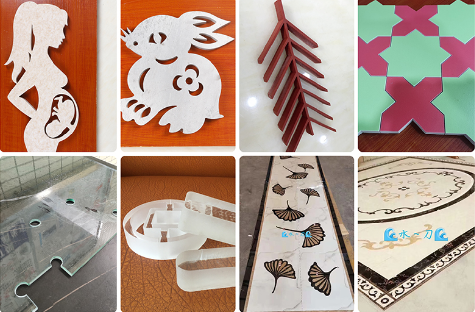 3 Axis Waterjet Cutting Machine Water Jet Cutting Machine For Stone Metal Glass Plastic