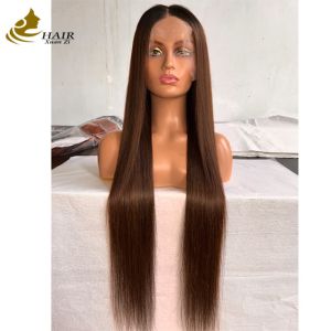 Wholesale Human Hair Wig 13X4 Transparent Lace Frontal Pre Plucked Hair Wigs