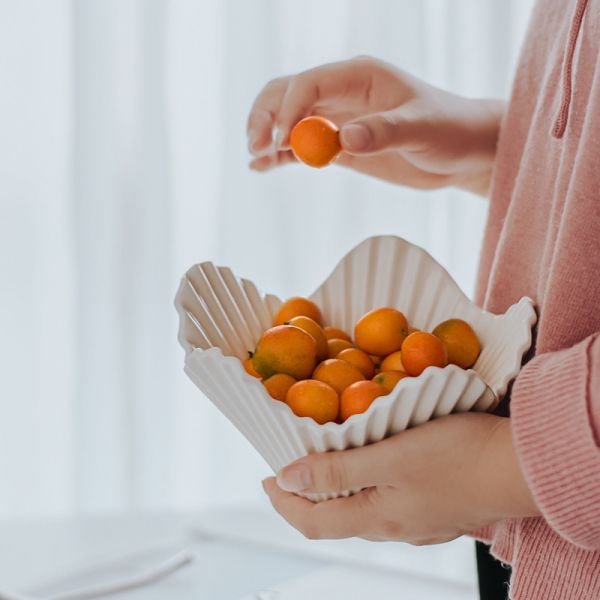 Handmade Ceramic Salad Bowl Luxury Fruit Bowl For Dessert Nordic Style Yogurt Fruit Bowl