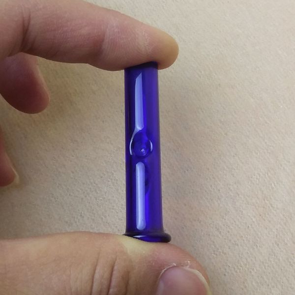 Blue Glass Bong Attachment Heady Dry Herb Cypress Phuncky Holder