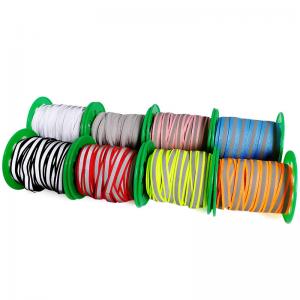 Quality High Visibility 450cd 100% Polyester TC Fabric Reflective Piping Edging Trim For Garment wholesale