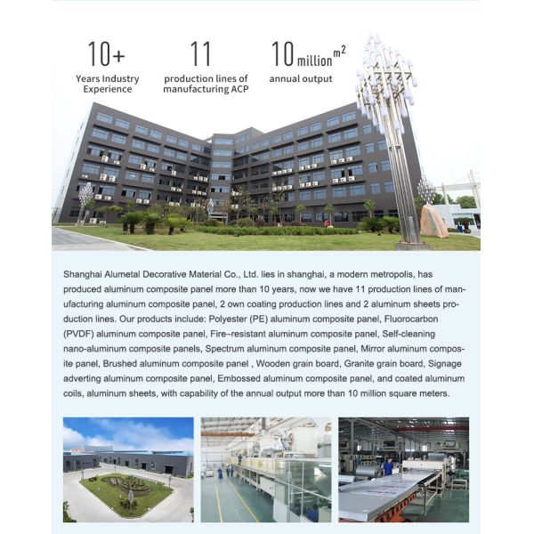 2 / 3 / 4 / 5 / 6mm Fireproof Wooden Aluminum Composite Panel Sheet FEVE