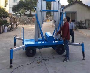 Quality High Chassis Specially Outdoor Aerial Working Aluminum Mast Elevated Work Platform wholesale