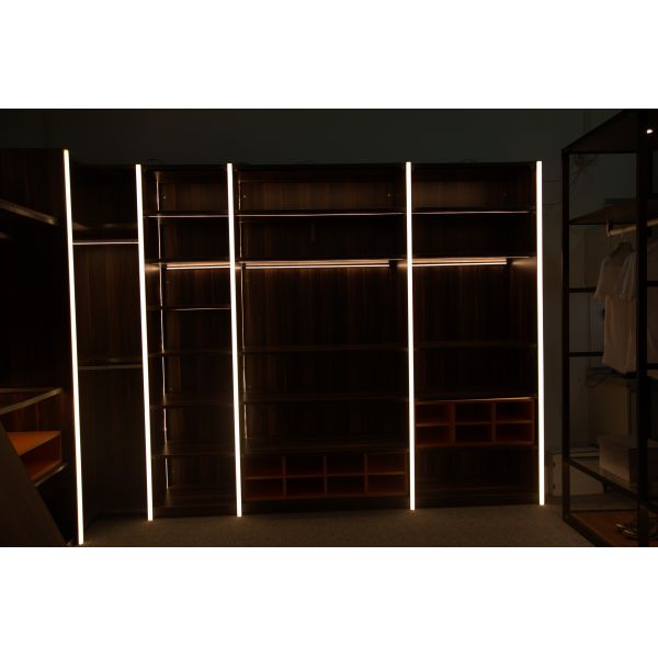 White color side 17W 1200mm length liner LED side view cabinet light with Sensor switch and DIY function avaible