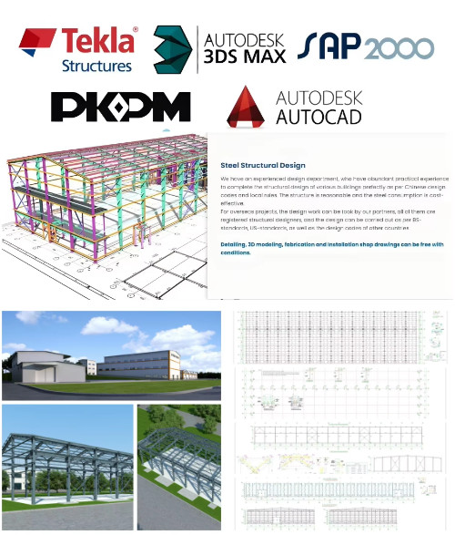40x60 Prefabricated Metal Warehouse Steel Building Kits Structure