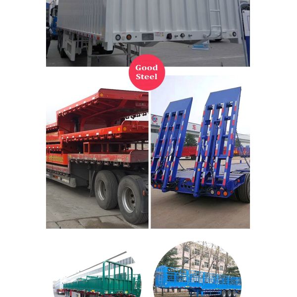 Powder Tipping Semi Trailer Powder Tank Transport Tipping Trailer Dump Trailer