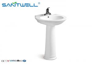 China WC Bathroom Pedestal Basins pedestal wash hand basin two piece for home decoration on sale